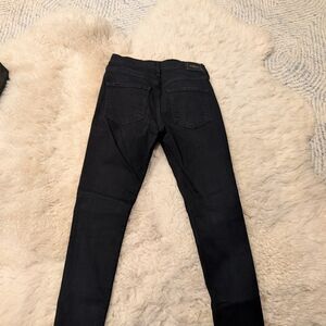 Express Skinny Mid Rise Midnight Black Denim